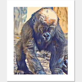 Baby Western Lowland Gorilla Posters and Art